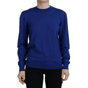 Dsquared² Blue Long Sleeve Crew Neck Casual Women's Sweater
